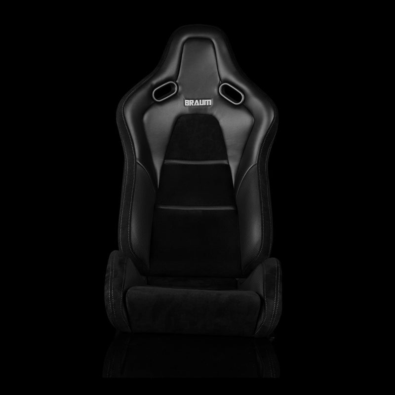 Falcon-S Composite Carbon Kevlar Shell Reclining Seats - Black Alcantara Inserts