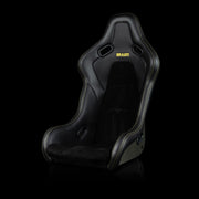 Falcon-S Composite Carbon Kevlar Bucket Seat - Black Alcantara (Yellow Stitching)