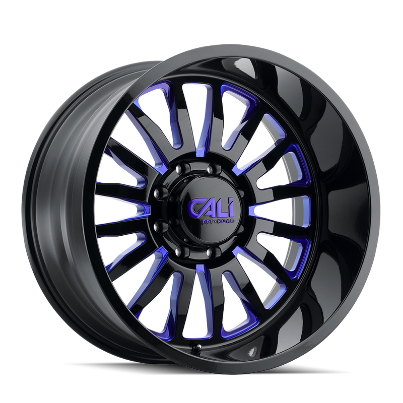 CALI OFF-ROAD SUMMIT Gloss Black Milled Prism Blue