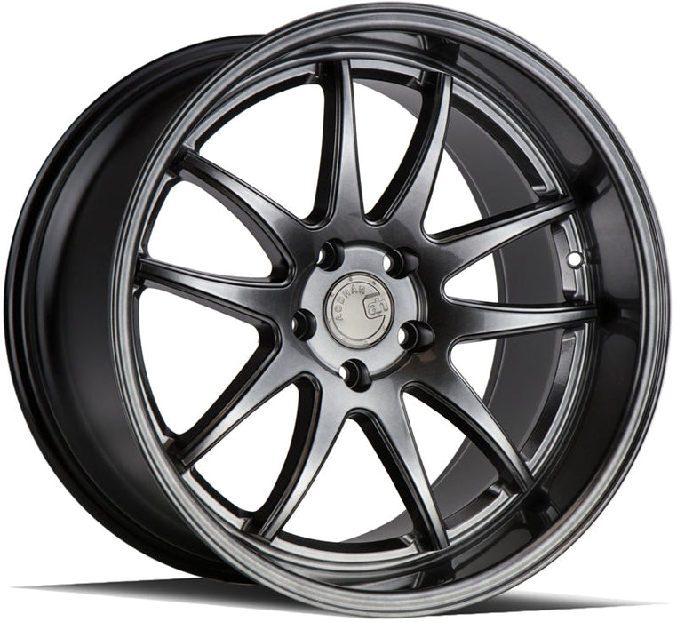 Aodhan DS02 19x9.5 +15 & 19x11 +22 5x114.3 73.1 Hyper Black **Staggered SET OF 4**