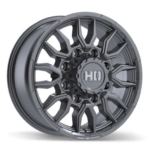 Fast HD Grit Satin Gunmetal with Milling