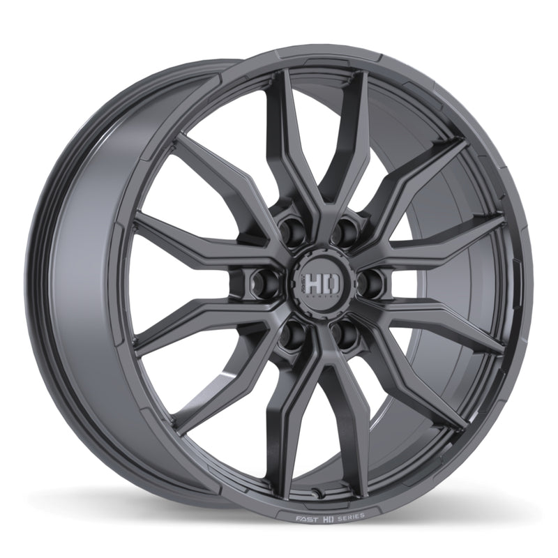 Fast HD Grit Satin Gunmetal with Milling