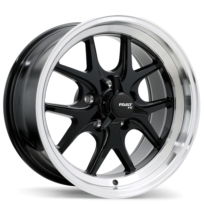 Fast Wheels FC04V Gloss Black with Machined Lip