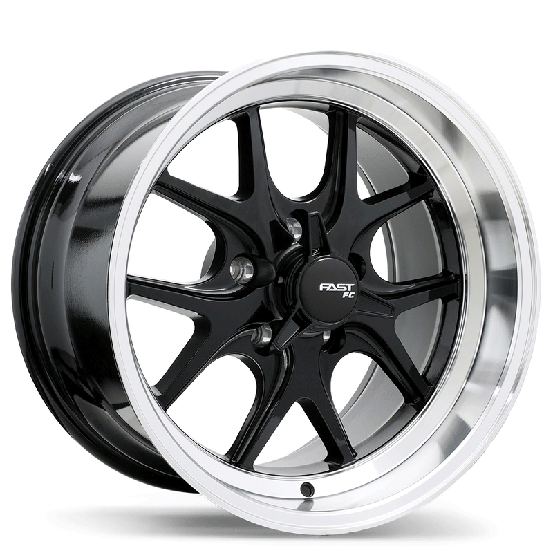 Fast Wheels FC04V Gloss Black with Machined Lip