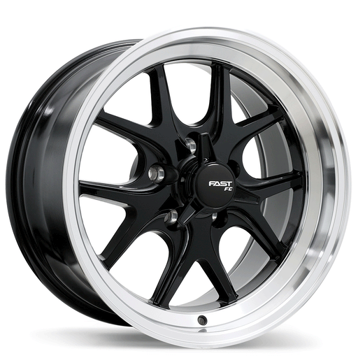 Fast Wheels FC04V Gloss Black with Machined Lip