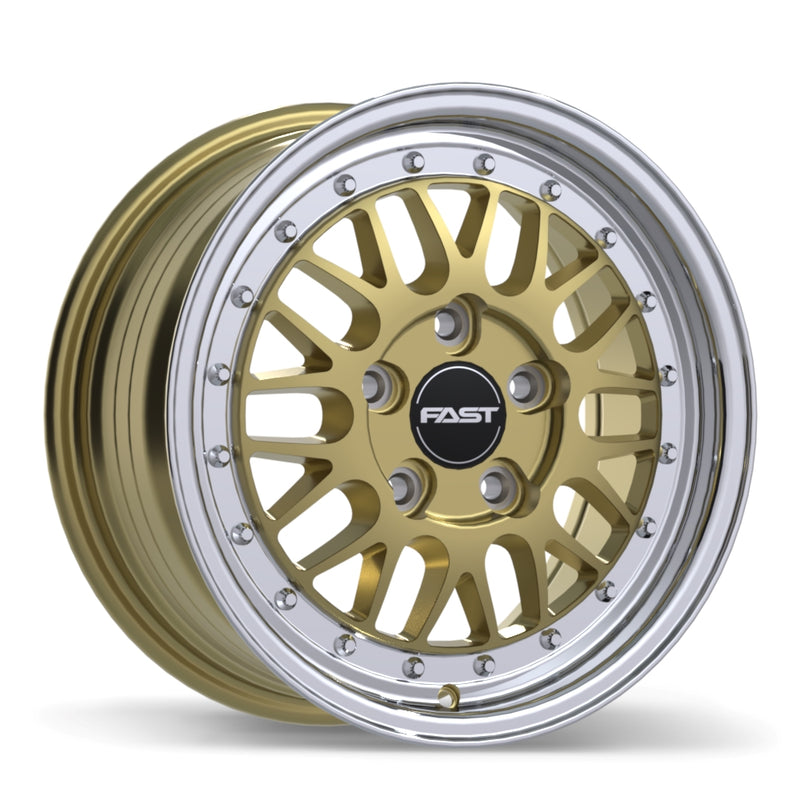 Fast Wheels FR01 Gloss Gold with Machined Lip