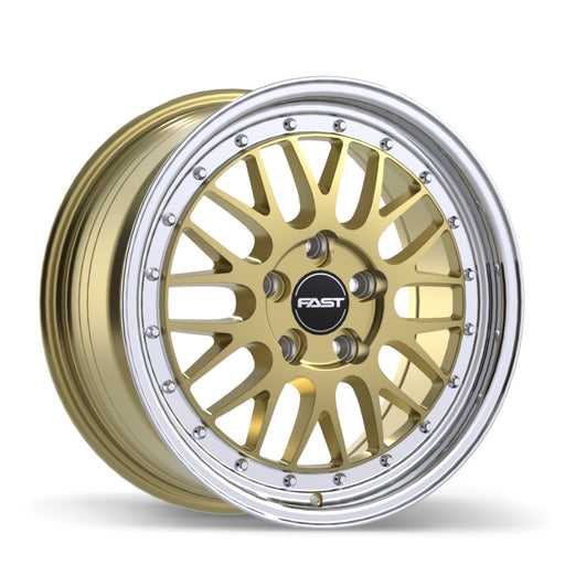 Fast Wheels FR01 Gloss Gold with Machined Lip