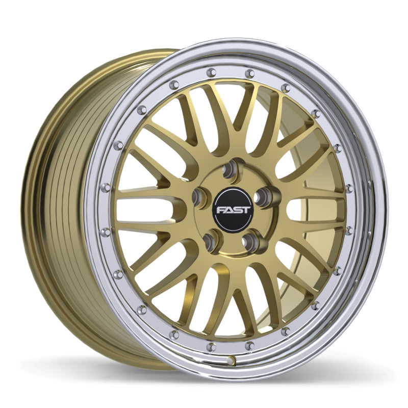 Fast Wheels FR01 Gloss Gold with Machined Lip