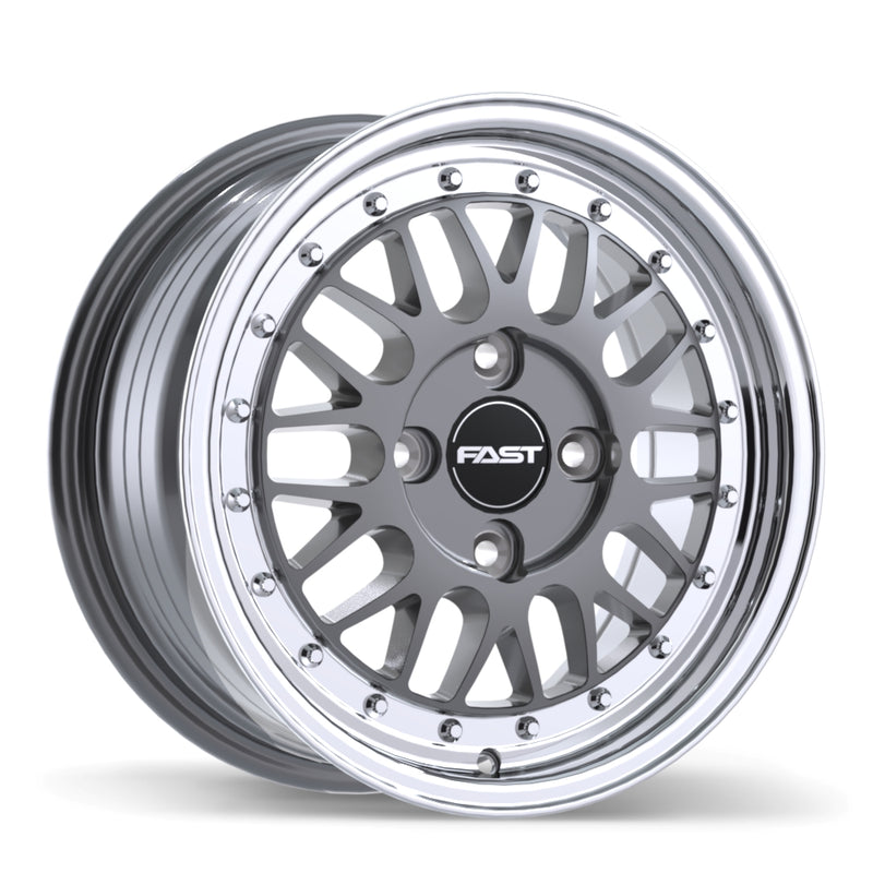 Fast Wheels FR01 Gloss Gunmetal with Machined Lip
