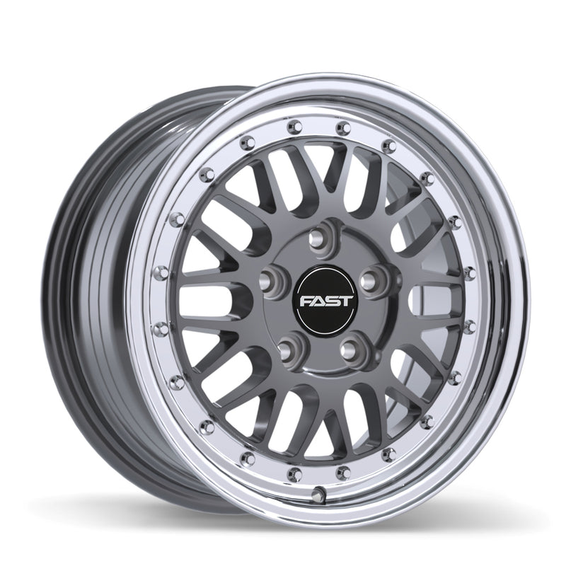 Fast Wheels FR01 Gloss Gunmetal with Machined Lip