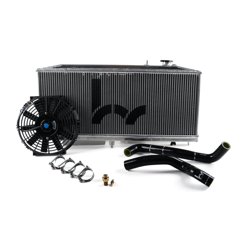 Ensemble complet de radiateur Hybrid Racing K-Swap (Honda Civic EK K20Z3/K24)