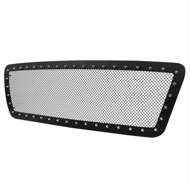 Spec-D 04-08 Ford F150 Grille Insert - Rivet Style - Steel/Black HBG-F15004BKSS-YH