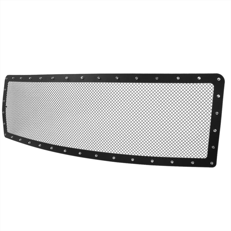Spec-D 09-12 Ford F150 Grille Insert - Rivet Style - Not Fit- Steel/Black HBG-F15009BKSS-YH