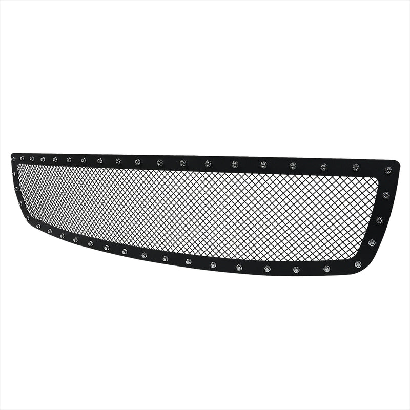 Spec-D 03-06 Gmc Sierra 1500 Grille Insert - Rivet Style - Steel/Black - Cut + Drill Req HBG-SIE0315BKSS-YH