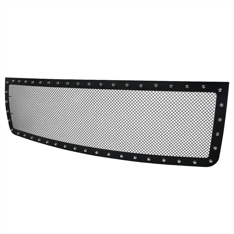 Spec-D 07-13 Gmc Sierra 1500 Grille Insert - Rivet Style - Steel/Black - No Drilling HBG-SIE0715BKSS-YH