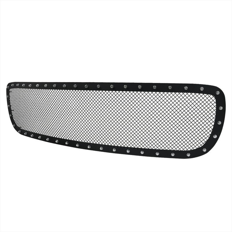 Spec-D 99-00 Gmc Sierra 1500 Grille Insert - Rivet Style - Steel/Black - Cut + Drill Req HBG-SIE9915BKSS-YH