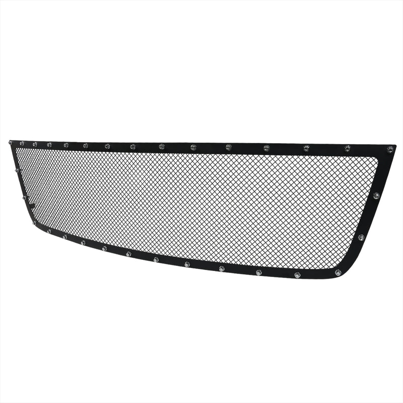 Spec-D 05-06 Chevrolet  Silverado 2500 Hd Grille Insert - Rivet Style - Steel/Black - Cut Req HBG-SIV05BKSS-YH
