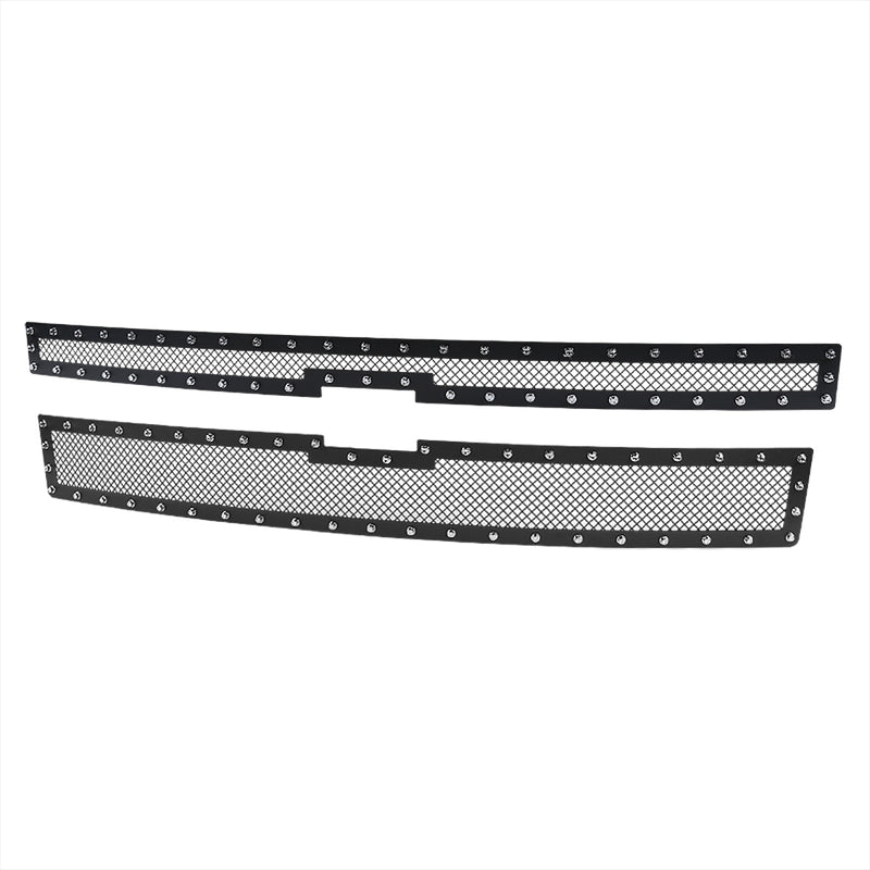 Spec-D 14-15 Chevrolet Silverado 1500 Rivet Grille Insert HBG-SIV14V2BKSS2P-YH