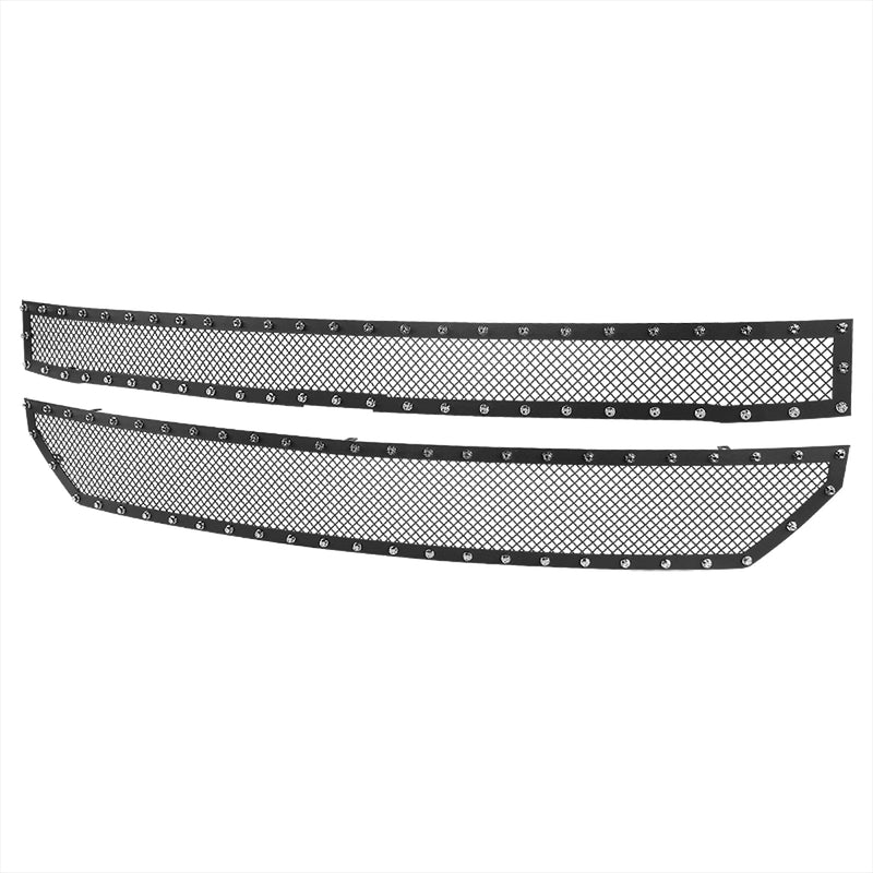 Spec-D 16-18 Chevrolet Silverado 1500 Rivet Grille Insert HBG-SIV1615BKSS2P-YH