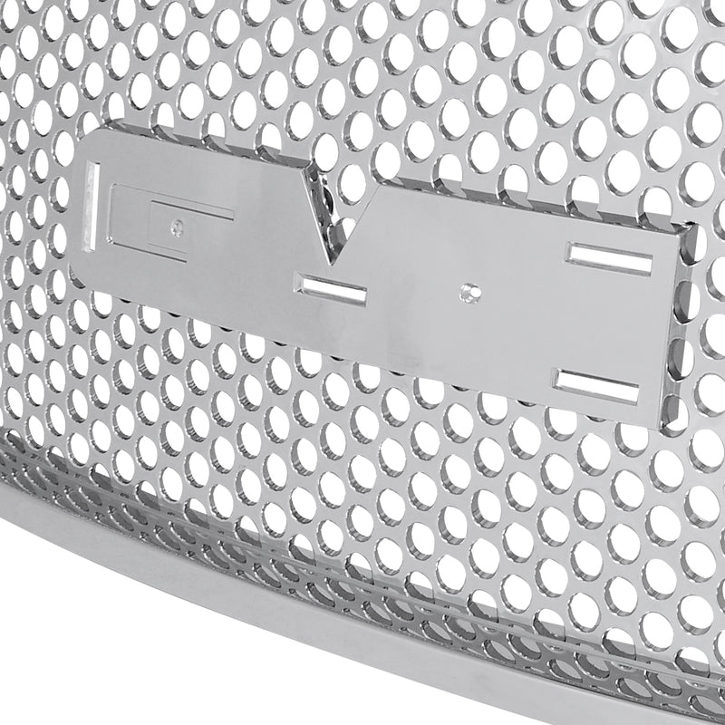 Spec-D 07-08 Gmc Denali Mesh Grill - Punch Hole Style Chrome HG-DEN07CO
