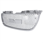 Spec-D 07-08 Gmc Denali Mesh Grill - Punch Hole Style Chrome HG-DEN07CO