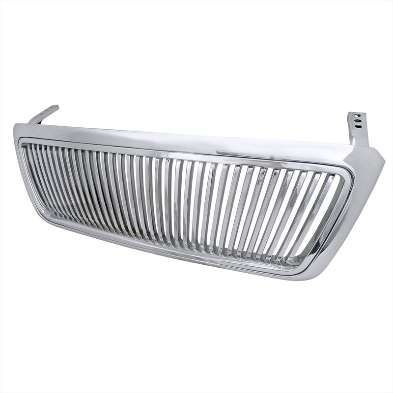 Spec-D 04-08 Ford F150 Vertical Grill Chrome HG-F15004CVT