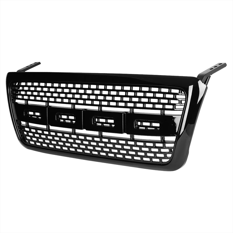 Spec-D 04-08 Ford F150 Black Raptor Style Grille HG-F15004JM-R-RS