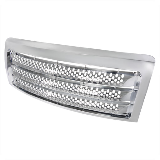 Spec-D 04-08 Ford F150 Chrome Grill - Denali Round Hole Style HG-F15009CO-GL