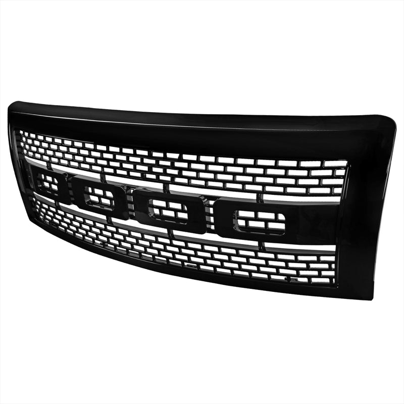 Spec-D 09-14 Ford F150 Raptor Style Black Grille HG-F15009JM-R-RS
