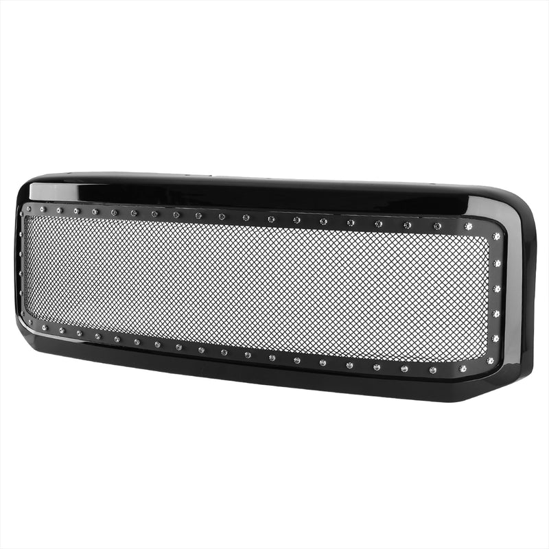 Spec-D 05-07 Ford F250 Rivet Grille- Glossy Black HG-F25005JMSS-HJ
