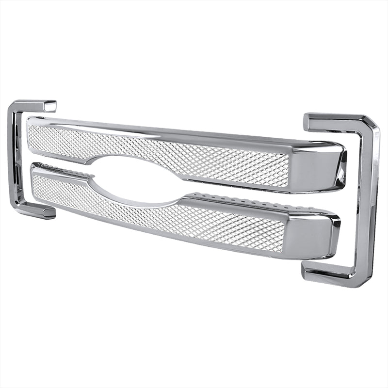 Spec-D 11-16 Ford  F250 Grille Moudling - Full Chrome HG-F25011CV2-MD-GL