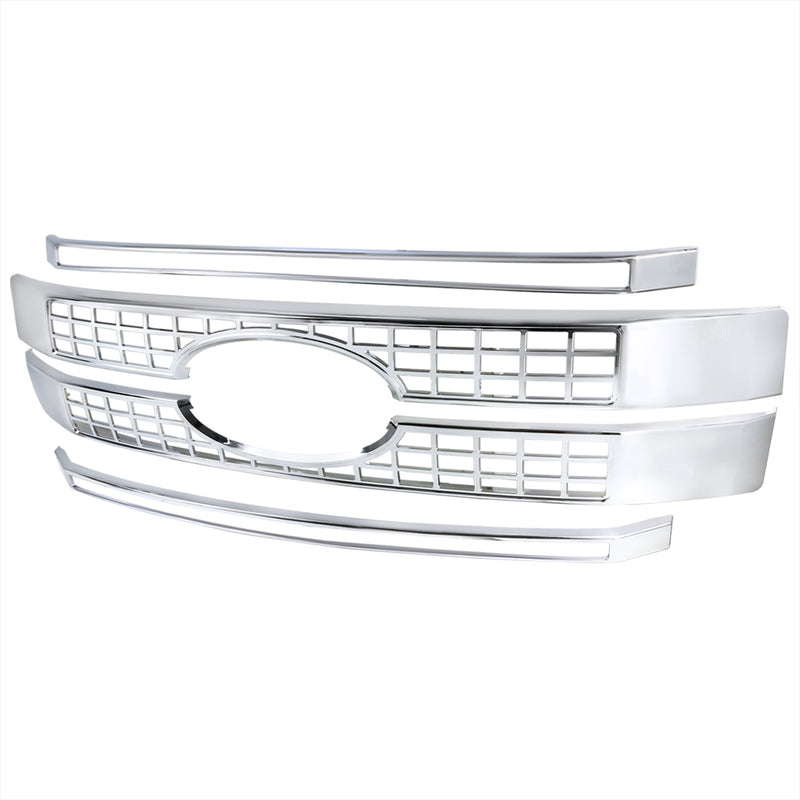 Spec-D 17-18 Ford  F250 Grille Moulding HG-F25017C-MD-GL