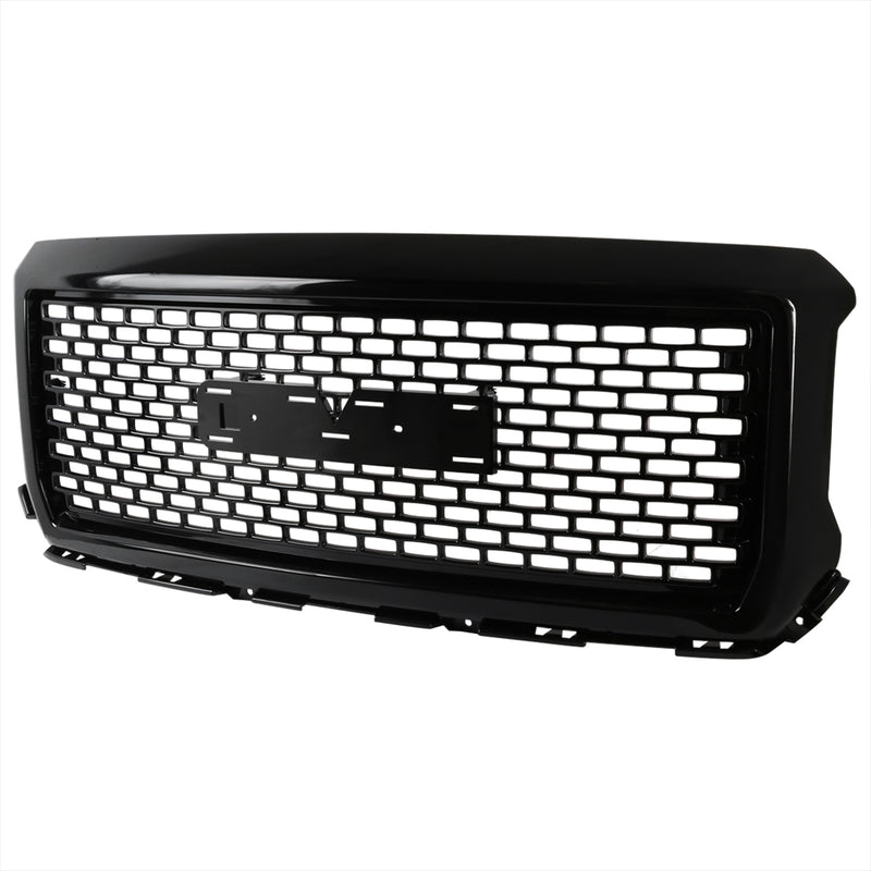 Spec-D 14-15 Gmc Sierra Grille- Denali Style Glossy Black- Fits 1500 All Models HG-GMC14BK-GL