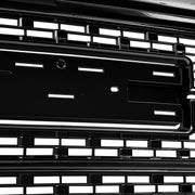 Spec-D 16-18 Gmc Sierra Denali Style Grille - Glossy Black HG-GMC1615JM-JB