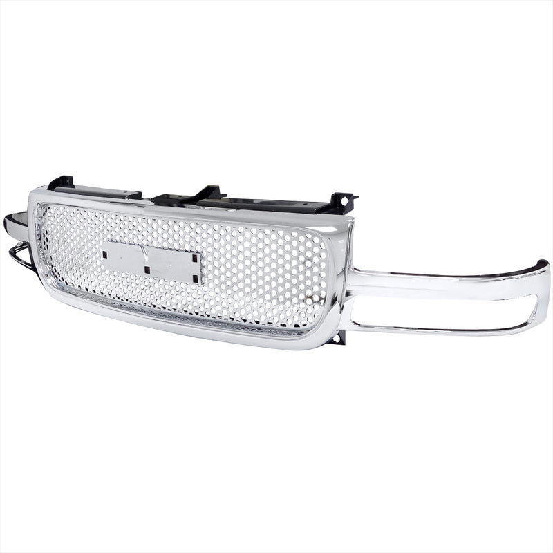 Spec-D 00-06 Gmc  Yukon Front Upper Grilles Mesh Chrome  HG-GMC99CO