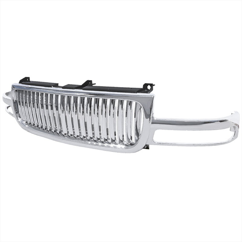Spec-D 99-02 Gmc  Sierra  99-02 Gmc Sierra Vertical Grill - Chrome HG-GMC99CVT