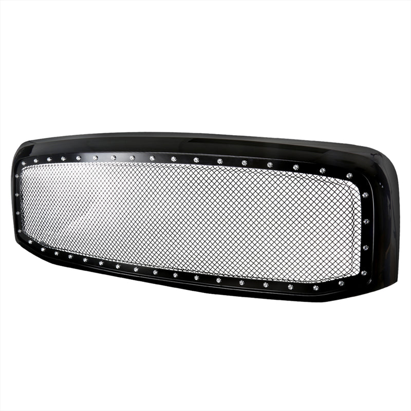 Spec-D 06-08 Dodge Ram Black Mesh Grille HG-RAM06JMSS