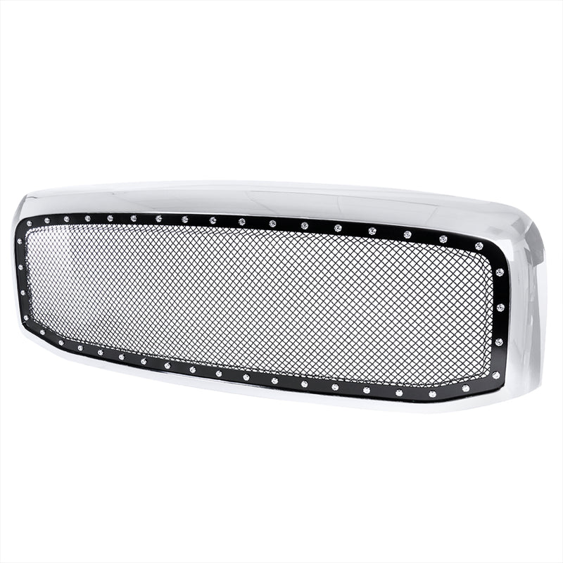Spec-D 06-08 Dodge  Ram Mesh Grille With Rivet  HG-RAM06SS