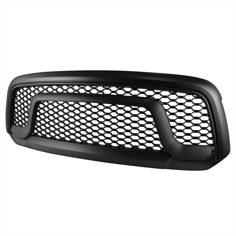 Spec-D 13-15 Dodge  Ram Grille - Rebel Facelift Fit Ram 1500 Only - Matte Black HG-RAM1315BB-GL