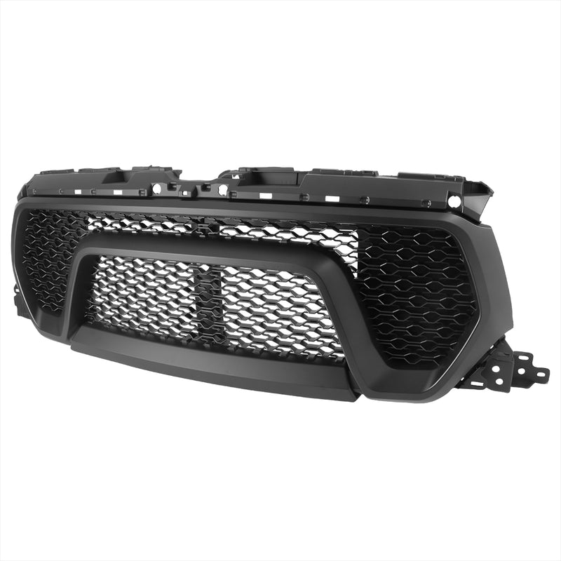 Spec-D 19-Up Dodge Ram 1500 - Rebel Style - Mate Black Grille HG-RAM1915BB-RB-GL