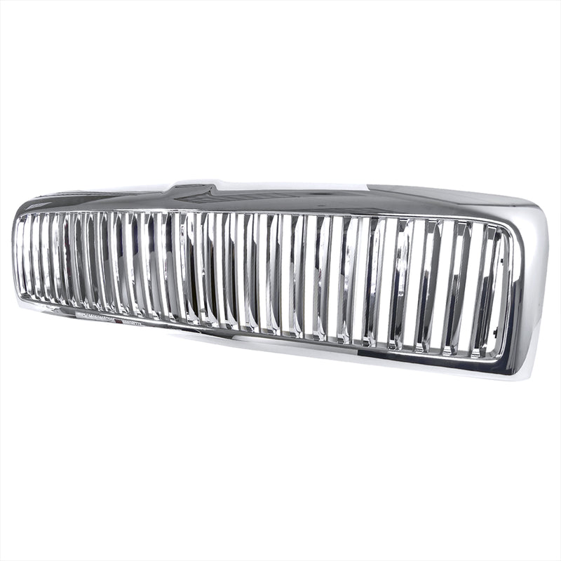 Spec-D 94-01 Dodge Ram Vertical Grill Chrome HG-RAM94CVT