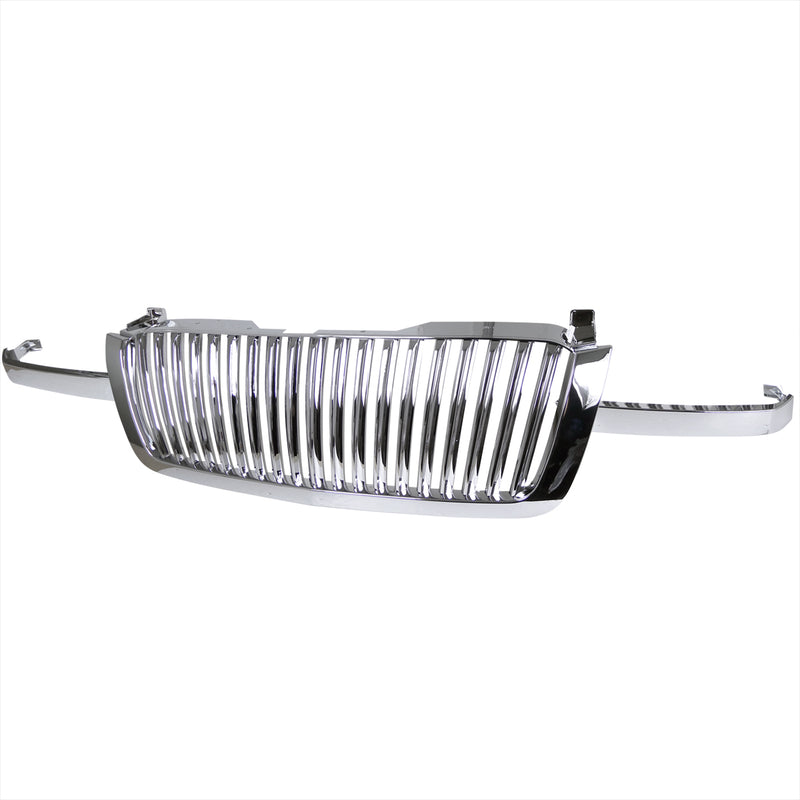 Spec-D 03-05 Chevrolet Silverado Vertical Grille Chrome HG-SIV03CVT-RS