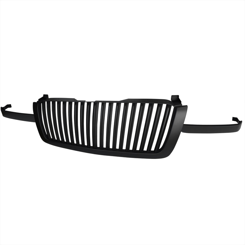 Spec-D 03-05 Chevrolet Silverado Vertical Grill Black HG-SIV03JMVT-RS