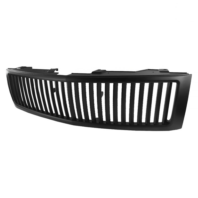 Spec-D 07-13 Chevrolet Silverado Matte Black Vertical Grille HG-SIV07BBVT