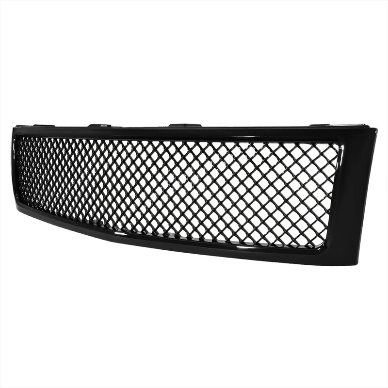 Spec-D 07-13 Chevrolet Silverado Mesh Grille Glossy Black HG-SIV07JM-JL