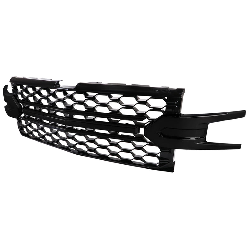 Spec-D 19-22 Chevrolet Silverado 1500 Grille Glossy Black (Rst / Lt / Lt Trail Boss / Ltz / High Country Model) HG-SIV1915LTGB-GL