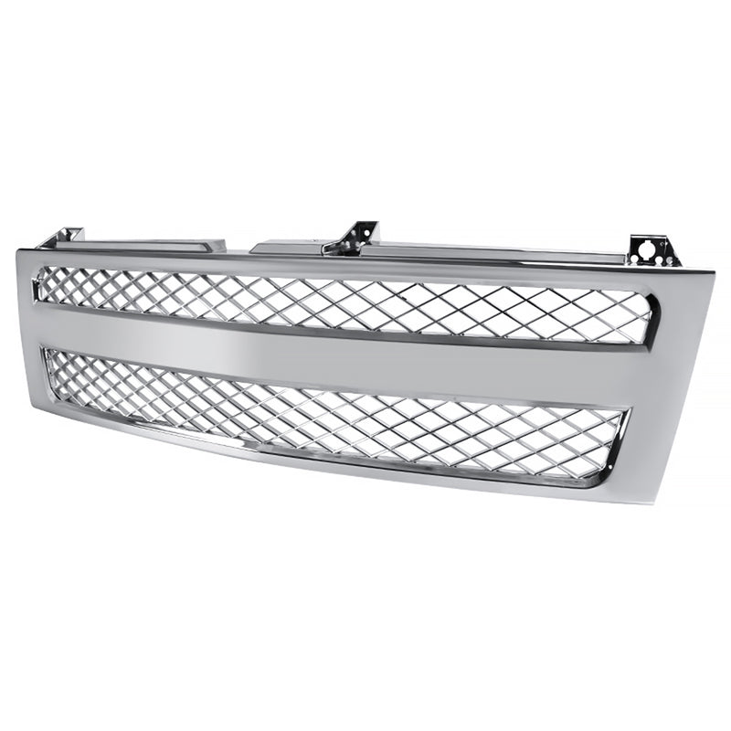 Spec-D 99-02 Chevrolet Silverado Conversion Grill- Chrome Mesh Style HG-SIV99CVT-V2-RS