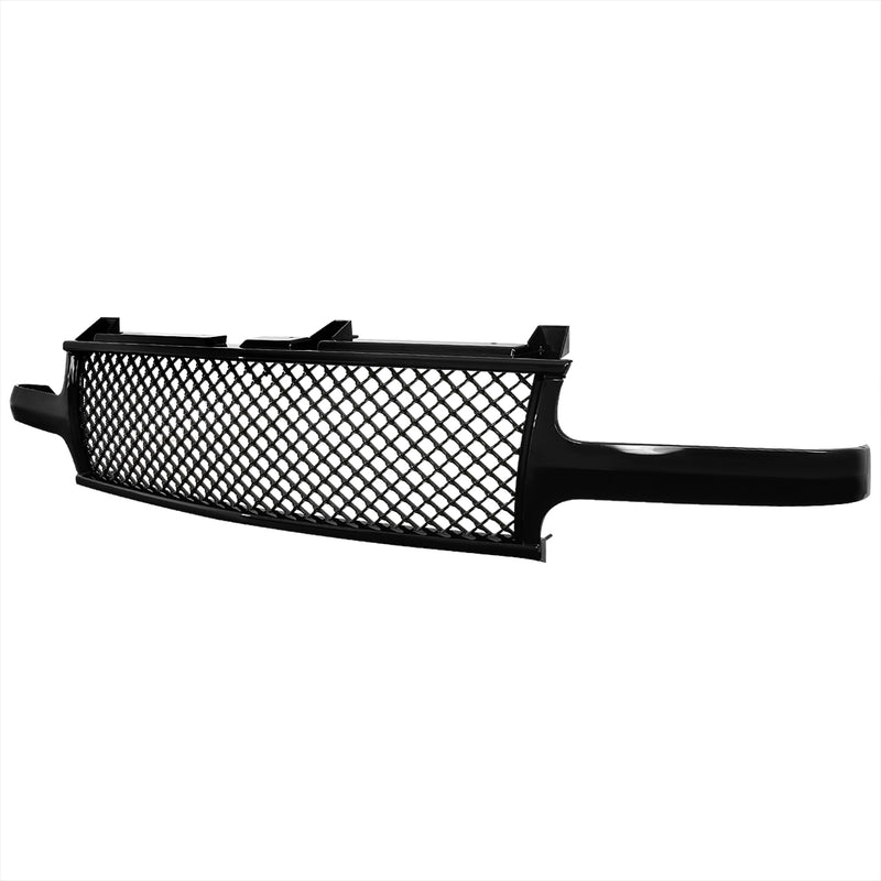 Spec-D 99-02 Chevrolet Silverado Mesh Grille Glossy Black HG-SIV99JM-JL