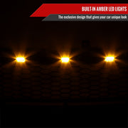 Spec-D 99-02 Chevrolet Silverado Glossy Black Mesh Grille With Led Lights HG-SIV99JM-LED-KH