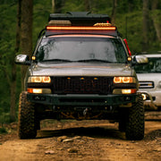 Spec-D 99-02 Chevrolet Silverado Glossy Black Mesh Grille With Led Lights HG-SIV99JM-LED-KH